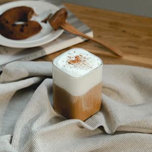 타볼라타 투명 글라스 사각 스퀘어 홈카페 유리컵 230ml