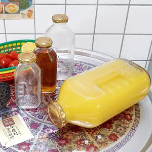 레트로 델몬트 훼미리 쥬스 유리병 245ml