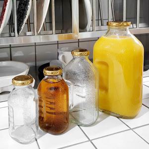 레트로 델몬트 훼미리 쥬스 유리병 180ml