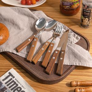 뉴 트라몬티나 우드 핸들 커트러리 테이블2인세트 6P