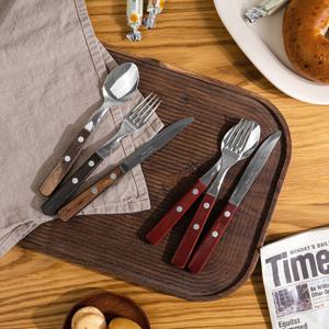 트라몬티나 폴리우드 커트러리 테이블 2인세트 6P (2color)