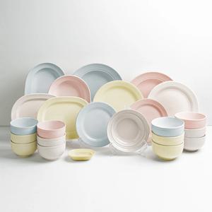 르파레트 모던 도자기 6인 식기 그릇세트 24P