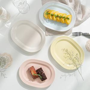 르파레트 카페 한식 양식 데일리 타원접시 4P