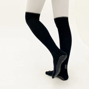 베이직 오버 니 롱삭스 오가닉코튼 미끄럼방지 필라테스 양말 홈트 요가 삭스 니삭스 1+1