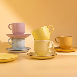 클라리스 둥근 커피잔 찻잔세트 (커피잔 + 소서)  / 감성 그릇