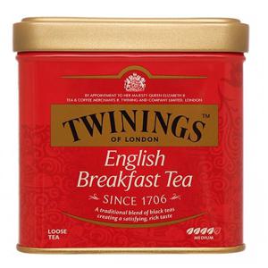 TWG 티 트와이닝 잉글리쉬블랙퍼스트 홍차 TIN 100g 캔