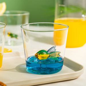 애니멀팜 글라스 물고기 400ml