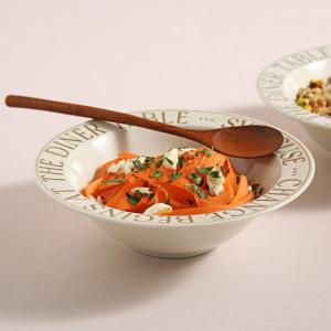 일본 레터링 그릇 샐러드 앞접시 쿠프 찬기 18cm