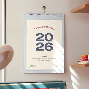 2026 플로우 월 캘린더 벽걸이 달력