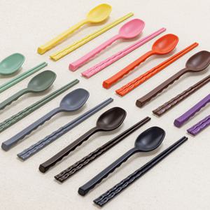 국산 실리콘 안심 명품 수저세트 1인/2인/4인세트 10colors