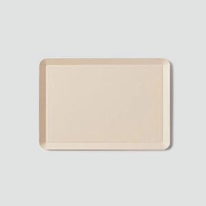 논슬립 컬러 사각쟁반_28x20cm_베이지