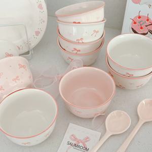 1+1 리본 요거트볼 시리얼볼 샐러드 보울