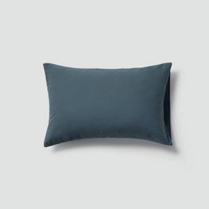 코튼 워싱 피그먼트 베개커버_60x40cm_틸블루