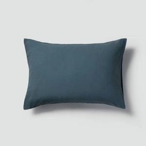 코튼 워싱 피그먼트 베개커버_70x50cm_틸블루