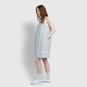 여 시어서커 셔링 민소매 파자마 원피스 (3 colors)