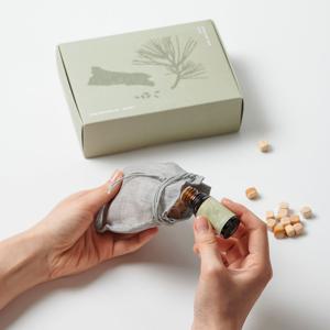 한국의 향 자주 소나무 디퓨징 오일 향낭 세트