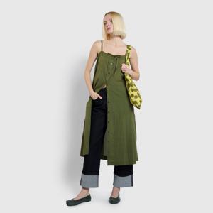 여 코튼 스트라이프 민소매 파자마 원피스 (2 colors)