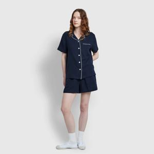 여 썸머 더블 코튼 3부 파자마 세트_솔리드