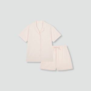 여 코튼 블렌디드 3부 파자마 세트 (3 colors)