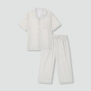 남 라이트 코튼 7부 파자마 세트 (3 colors)