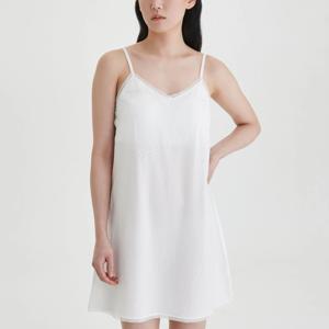 여 코튼 레이온 슬립 원피스_솔리드