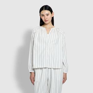 여 플란넬 셔링 파자마 셔츠 (3 sizes)(2 colors)