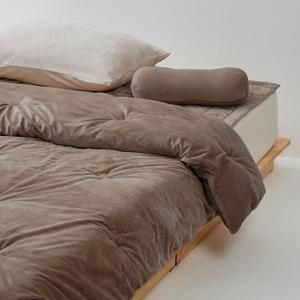 발열 온감 극세사 차렵이불 SS 브라운