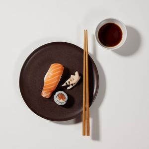 티크우드 젓가락 2개