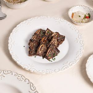 유럽 빈티지 바로크 엔틱 로망스 도자기 원형접시 L 26.5cm