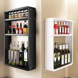 [해외] 다용도 무타공 철제 벽선반 선반장 소스장