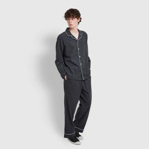 남 플란넬 파자마 세트 (4 sizes)(2 colors)