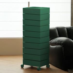 모션회전 서랍수납 캐비닛 이동식 트롤리 10단 5colors
