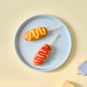 베이비 멜로우 실리콘 플레이트 원형 (베이비 블루)