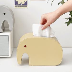 엘리 코끼리 가죽 티슈 케이스 냅킨 휴지 케이스 집들이 선물 인테리어