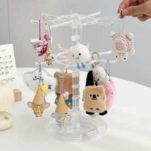 쥬비 아크릴 키링 회전 진열대 정리 장식당 악세사리