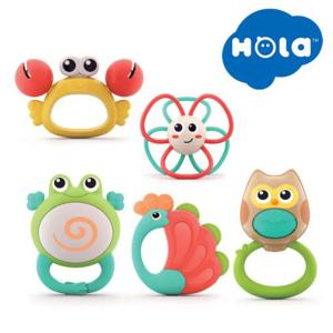딸랑이 애니멀 오케스트라 래틀 5종 세트 감각발달 장난감