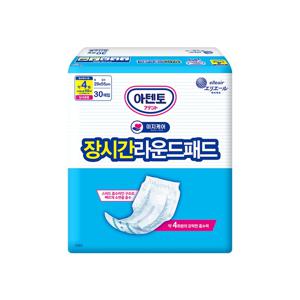 아텐토 이지케어 성인용기저귀 장시간 4회 라운드패드 30매x1팩 / 속기저귀