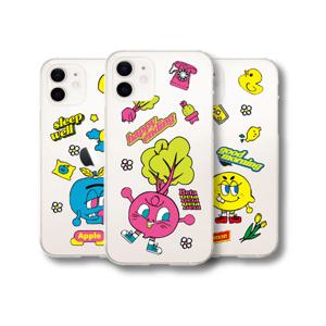 카툰프루츠 캐릭터 핸드폰케이스 투명젤리케이스