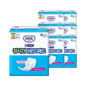 아텐토 이지케어 성인용기저귀 장시간 4회 라운드패드 30매x7팩 / 속기저귀