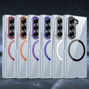 갤럭시 지폴드 7 6 5 4 3 아이스 컬러 맥세이프 클리어 케이스 ZFOLD Z폴드 F3