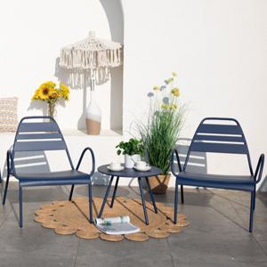 사드 스틸 테라스 야외겸용 낮은 원형테이블500 H380