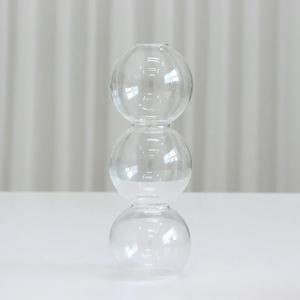 물방울 유리 화병 꽃병 3구
