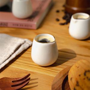 골드라인 미니  시럽잔 세라믹 에스프레소 샷잔  골드 동글이