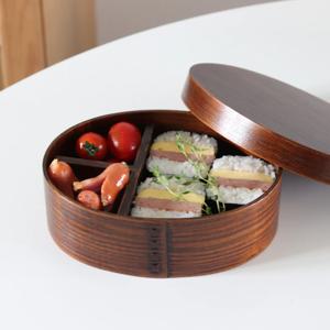 피크닉 다크우드 나무 도시락 찬합 1단 도시락