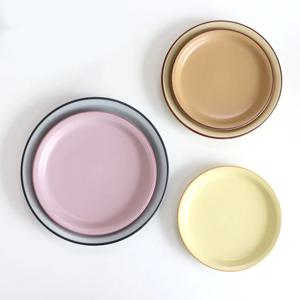 클라리스 디저트 접시 / 감성 그릇 2호(20cm) 5컬러