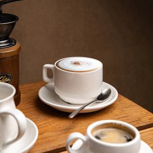 퓨어화이트 커피잔 찻잔 세트 / 카페 그릇 스퀘어 커피잔