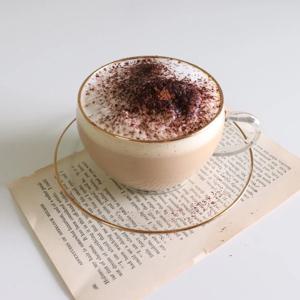 골드라인 유리 커피잔 찻잔 세트 / 카페 그릇 라운드 커피잔(경량화 유리)