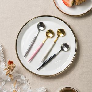 큐티폴랑 커트러리 명품 신혼 수저 세트 티스푼 (골드/실버)