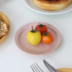 스톤 점박이 패턴 예쁜 그릇 케이크접시S (14cm)