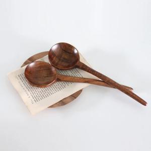 일본 가정용 나무 수저 우동 스푼세트(2PCS)